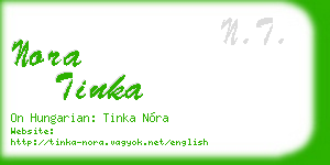 nora tinka business card